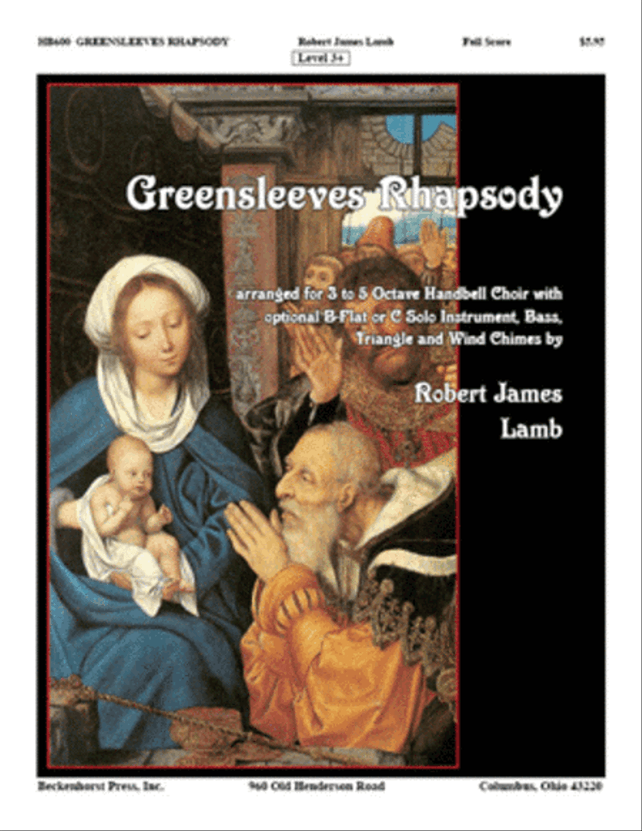 Greensleeves Rhapsody - full score Handbell Choir scores gallery preview page 1