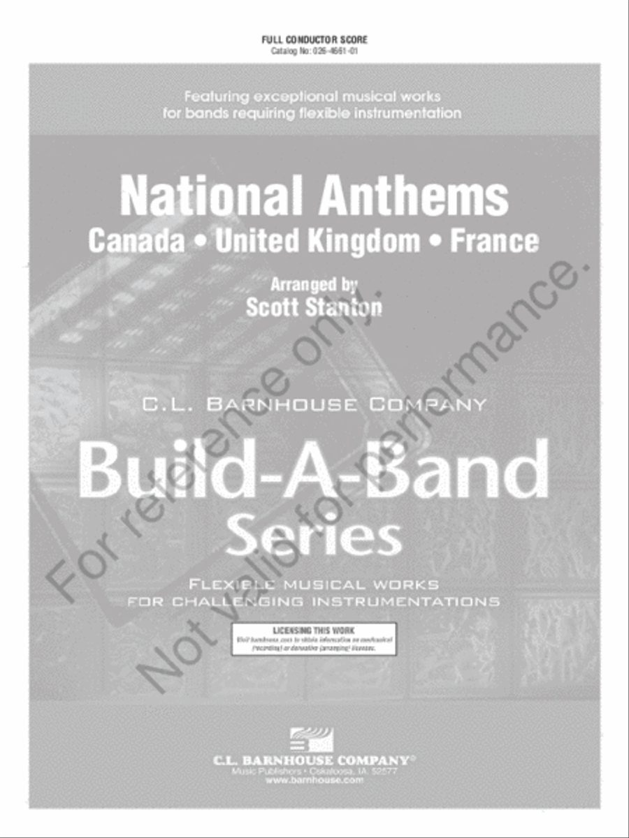 National Anthems Concert Band scores gallery preview page 2