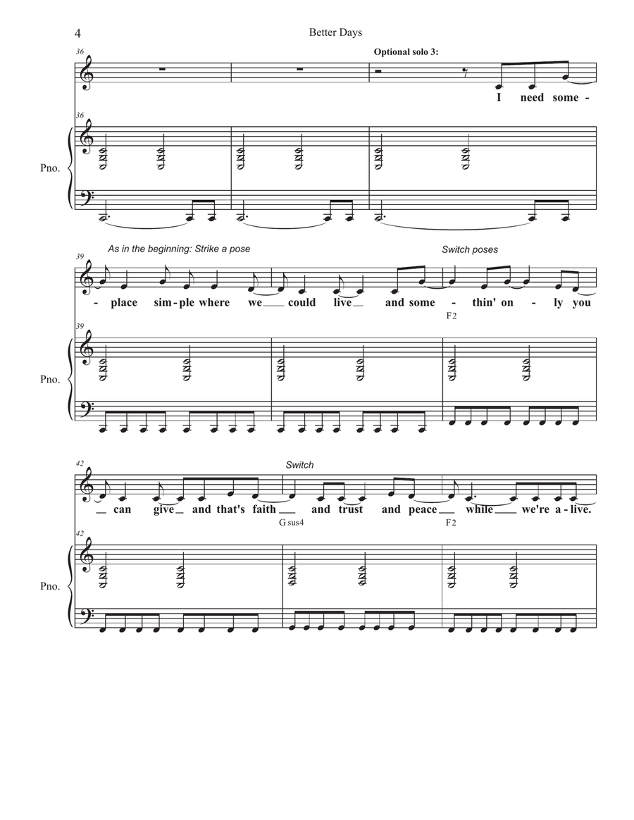 Better Days 2-Part scores gallery preview page 4