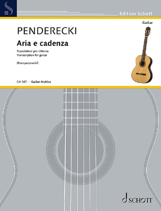 Book cover for Aria e cadenza