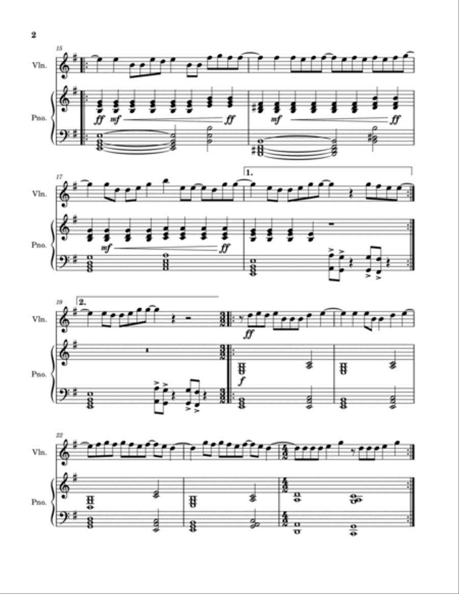 Take Me To Church Take Me To Church Violin Solo scores gallery preview page 2