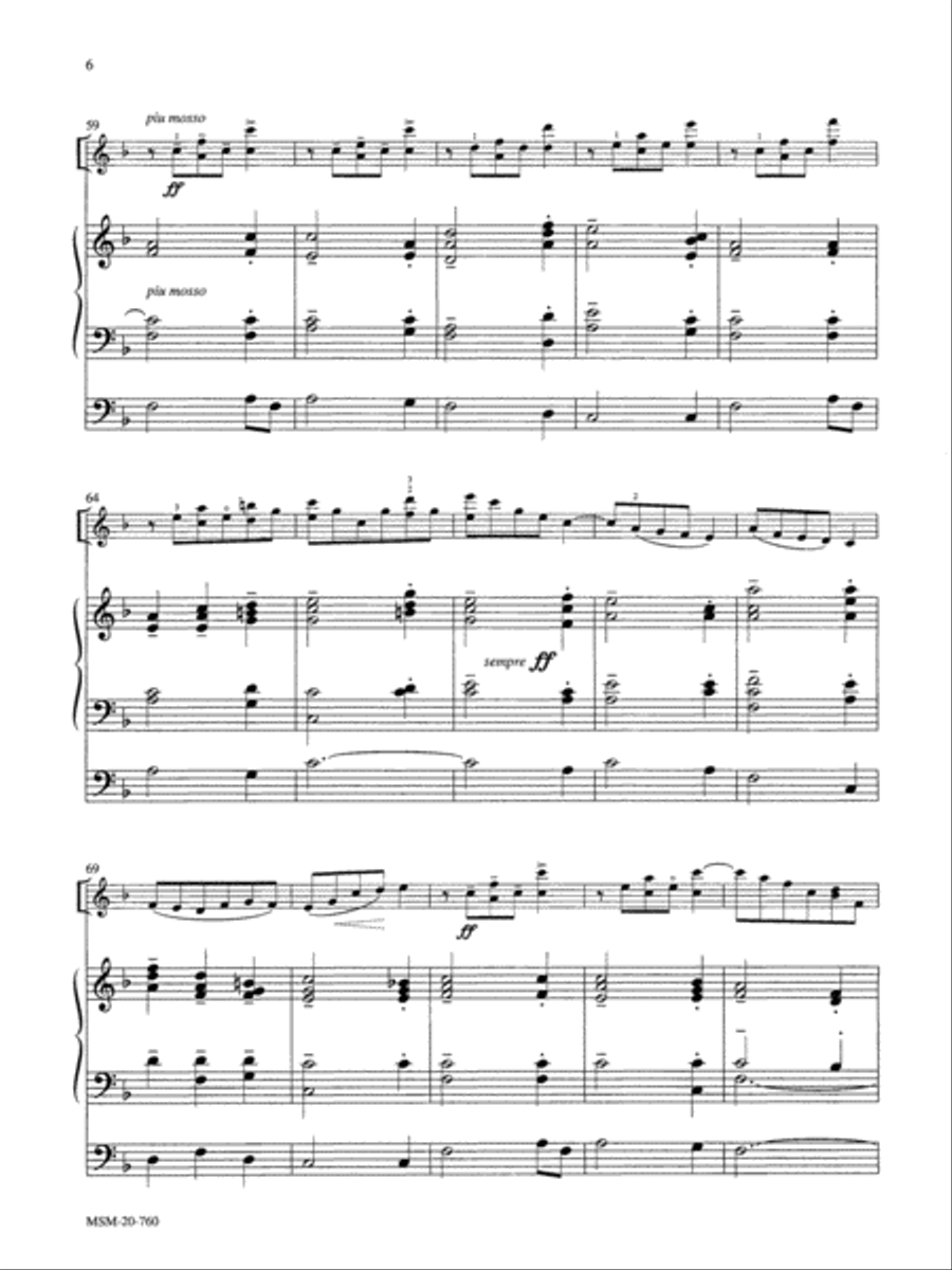 Amazing Grace Violin scores gallery preview page 5