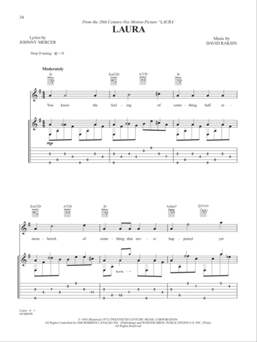 Laura Laura Guitar Solo scores gallery preview page 1