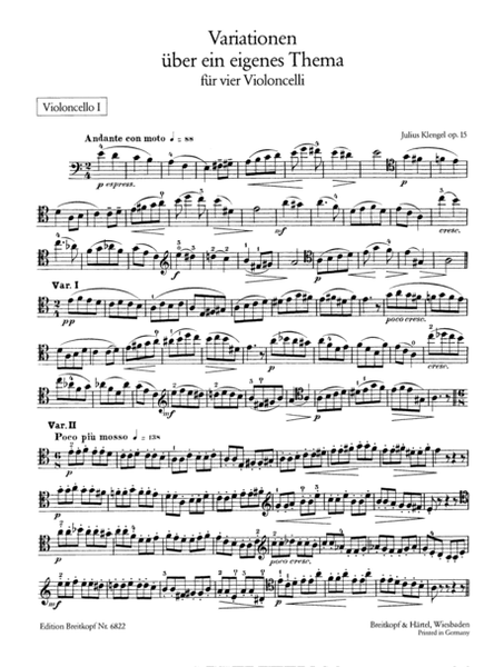 Variations on an own Theme Op. 15