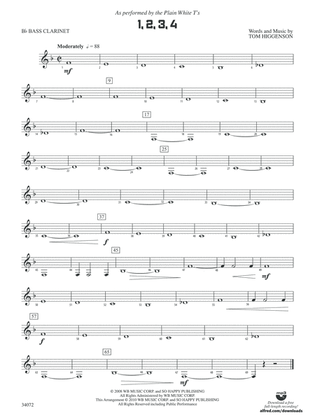 1, 2, 3, 4: B-flat Bass Clarinet