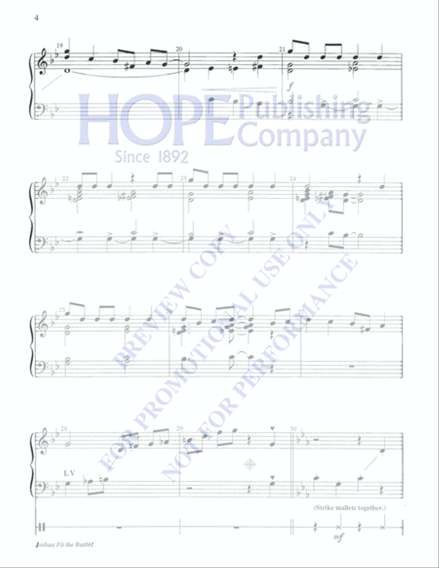 Joshua Fit the Battle! 2-Octaves scores gallery preview page 4