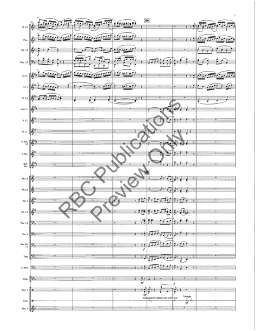 Honor And Glory Honor And Glory Concert Band scores gallery preview page 12