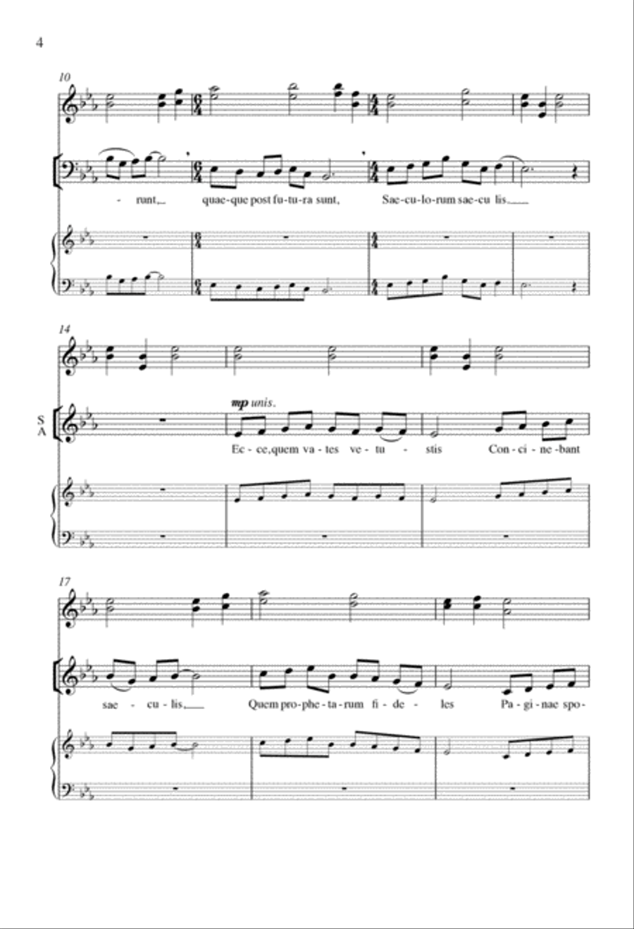 Corde Natus Ex Parentis 4-Part scores gallery preview page 3