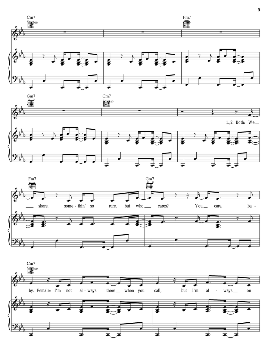Always On Time Piano, Vocal, Guitar scores gallery preview page 3