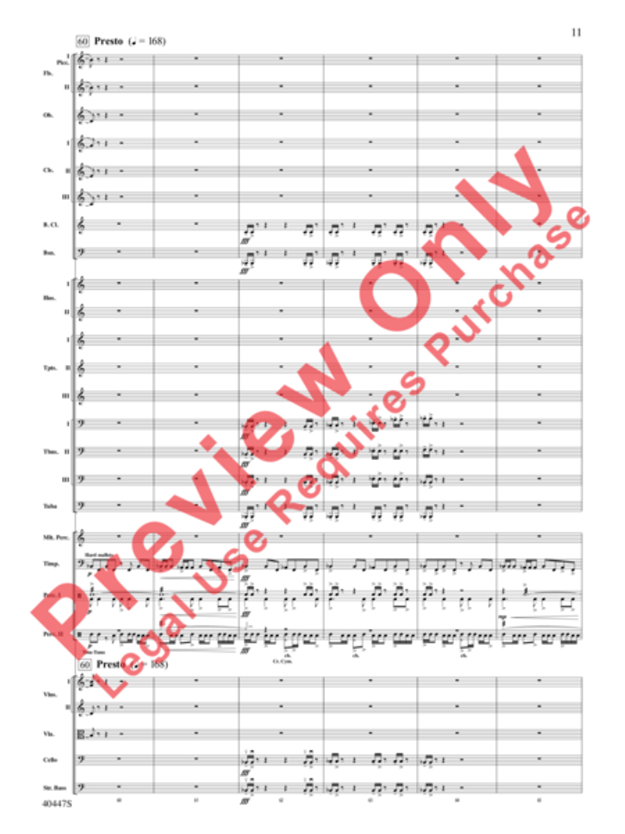 Triumph of the Argonauts Full Orchestra scores gallery preview page 12