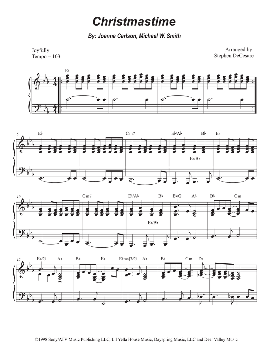 Christmastime Tenor Saxophone scores gallery preview page 5