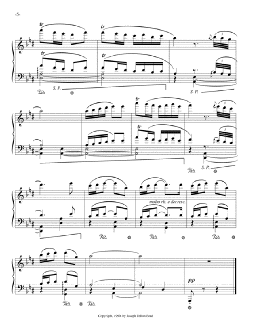 Caprice en forme d'arabesques (Caprice in the Form of Arabesques) for piano solo Piano Solo scores gallery preview page 5