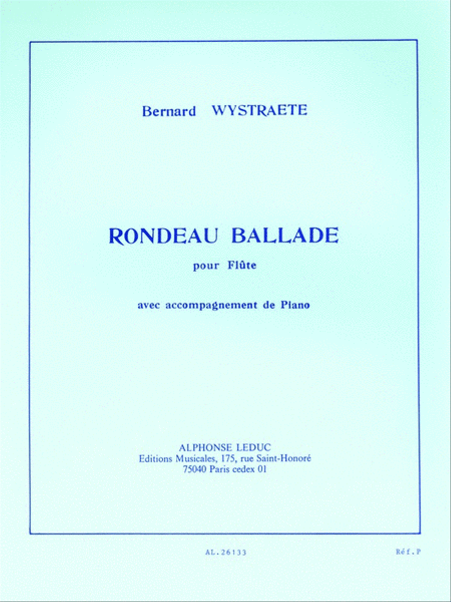Rondeau Ballade (flute And Piano) Flute Solo scores gallery preview page 1