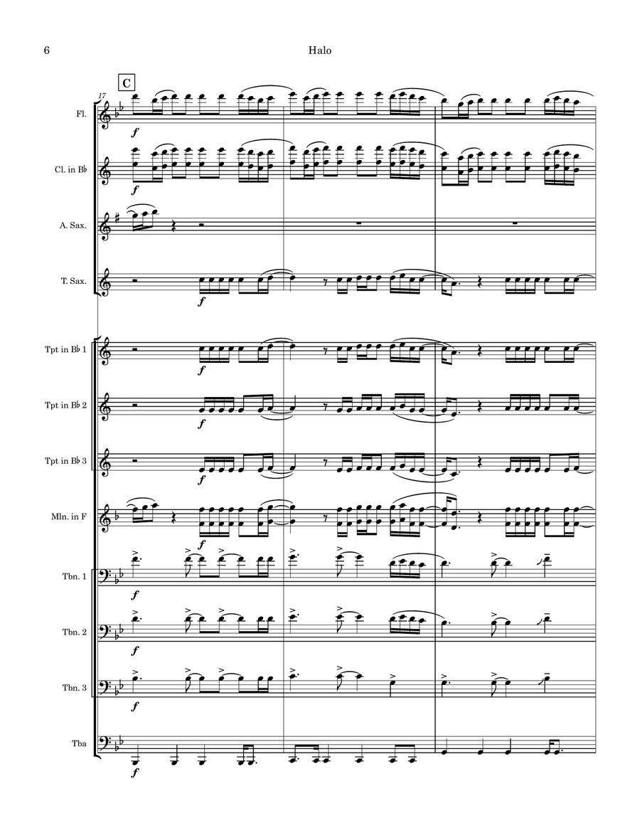 Halo Marching Band scores gallery preview page 6