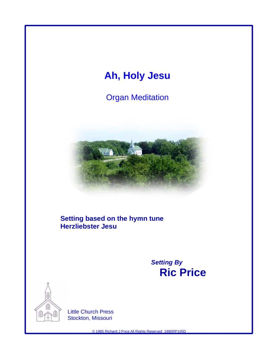 Ah, Holy Jesu (Herzliebster Jesu) Organ Solo scores gallery preview page 1