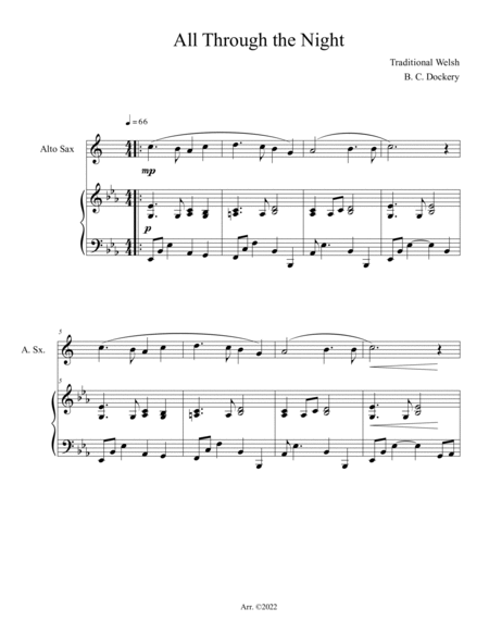 10 Christmas Solos for Alto Sax with Piano Accompaniment (Vol. 5) image number null