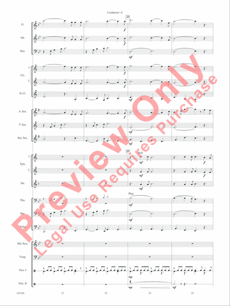 O Holy Night (Cantique de Noel) Concert Band scores gallery preview page 8