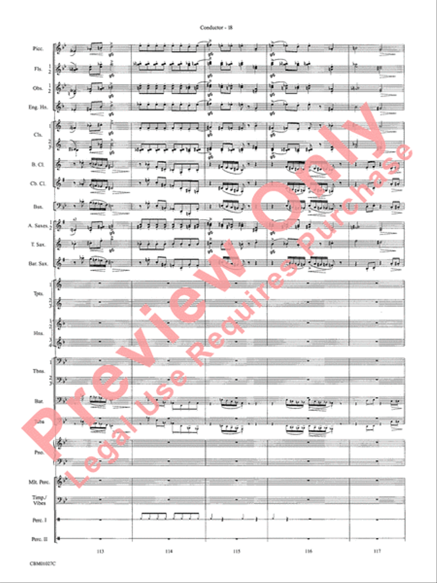 Harry Potter Symphonic Suite Concert Band scores gallery preview page 21
