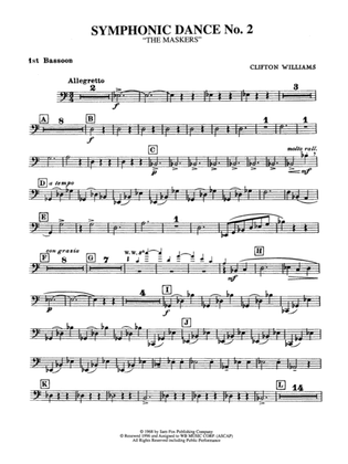 Symphonic Dance No. 2: Bassoon