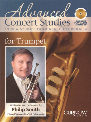 Book cover for Advanced Concert Studies for Trumpet