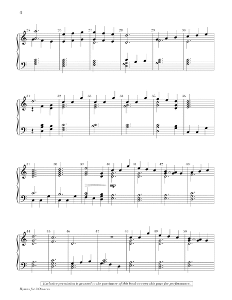 Hymns for 3 Octaves 3-Octaves scores gallery preview page 5