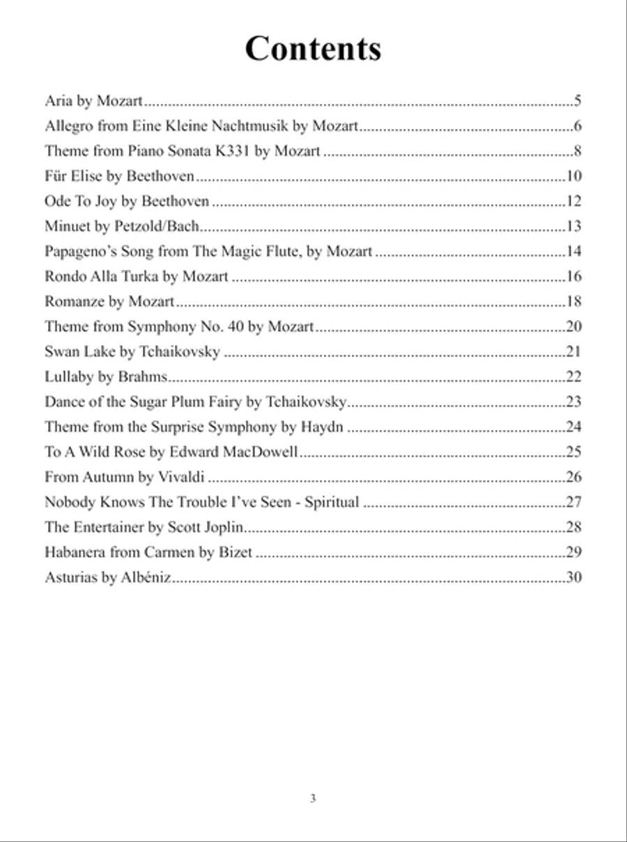 20 Easy Classical Uke Pieces for Kids Ukulele scores gallery preview page 4