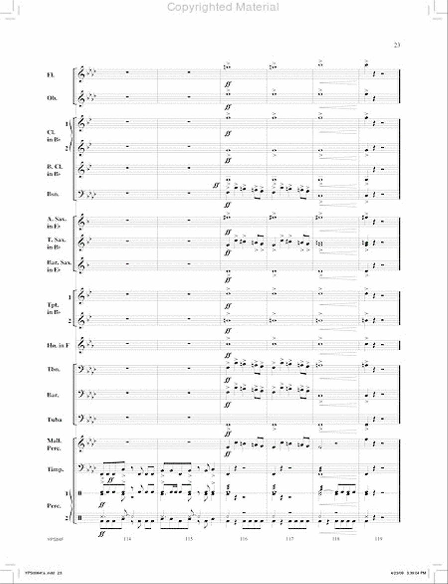 Zodiac Concert Band scores gallery preview page 24