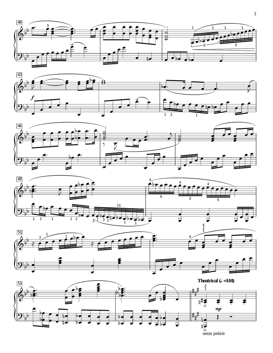 Bohemian Rhapsody [Classical version] (arr. Phillip Keveren) Piano Solo scores gallery preview page 3