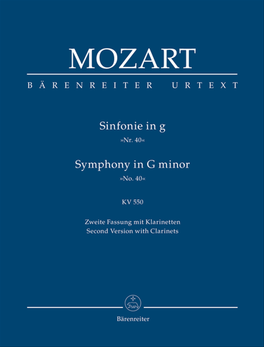 Symphony, No. 40 g minor, KV 550 Orchestra scores gallery preview page 1