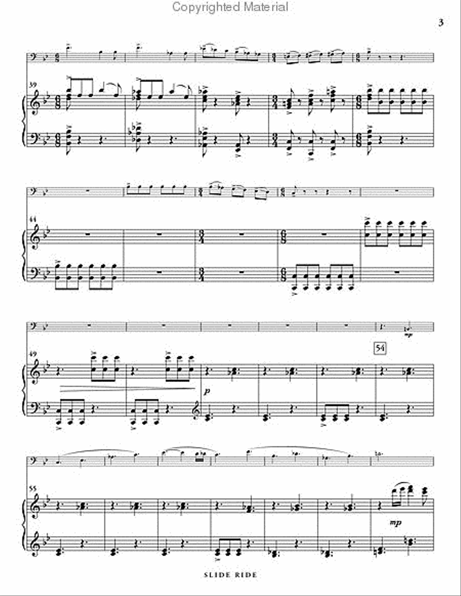 Slide Ride (piano reduction) Piano Accompaniment scores gallery preview page 4