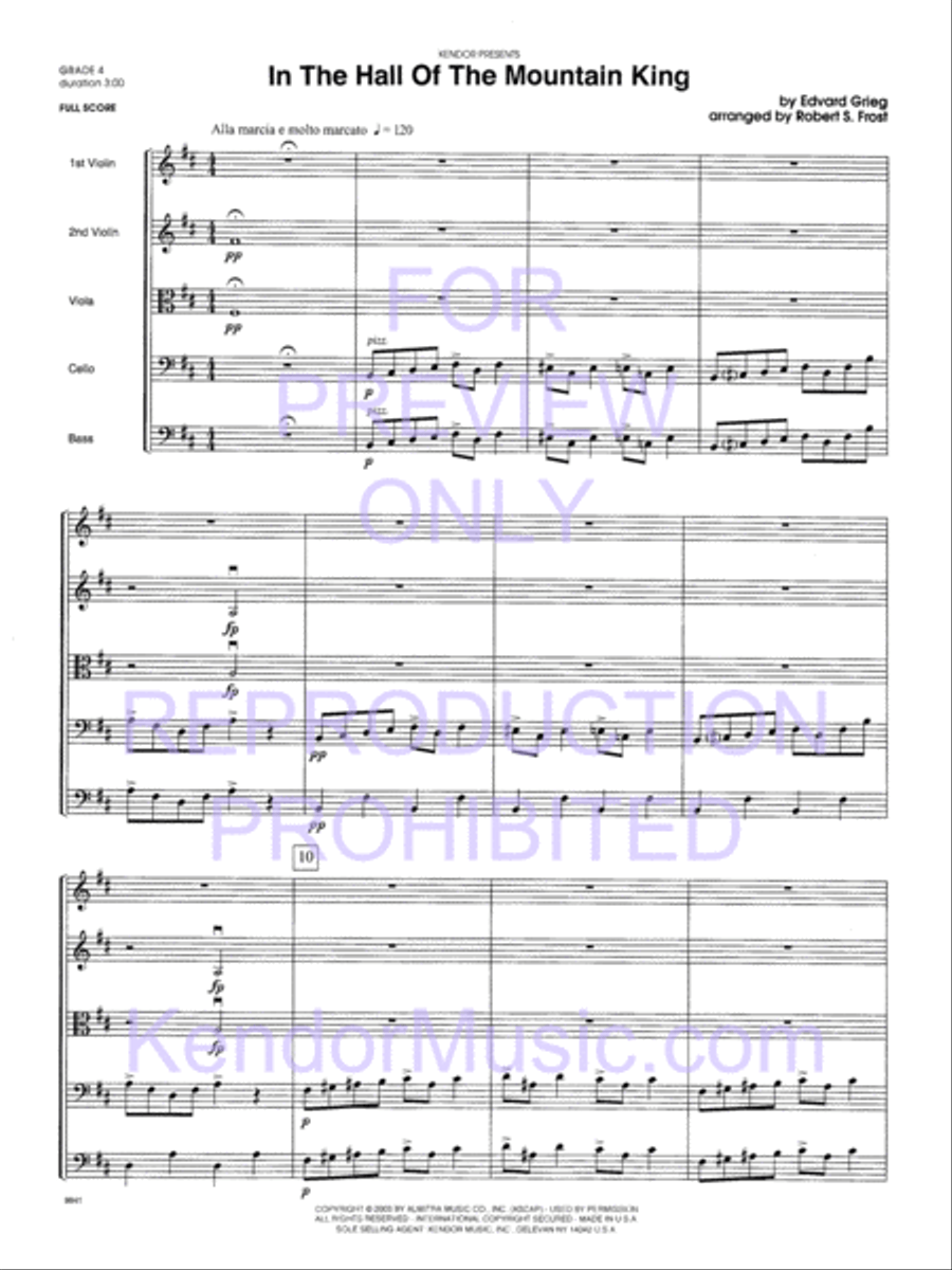In The Hall Of The Mountain King (Score) String Orchestra scores gallery preview page 4