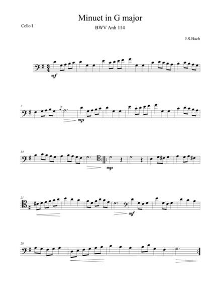 Minuet in G major image number null