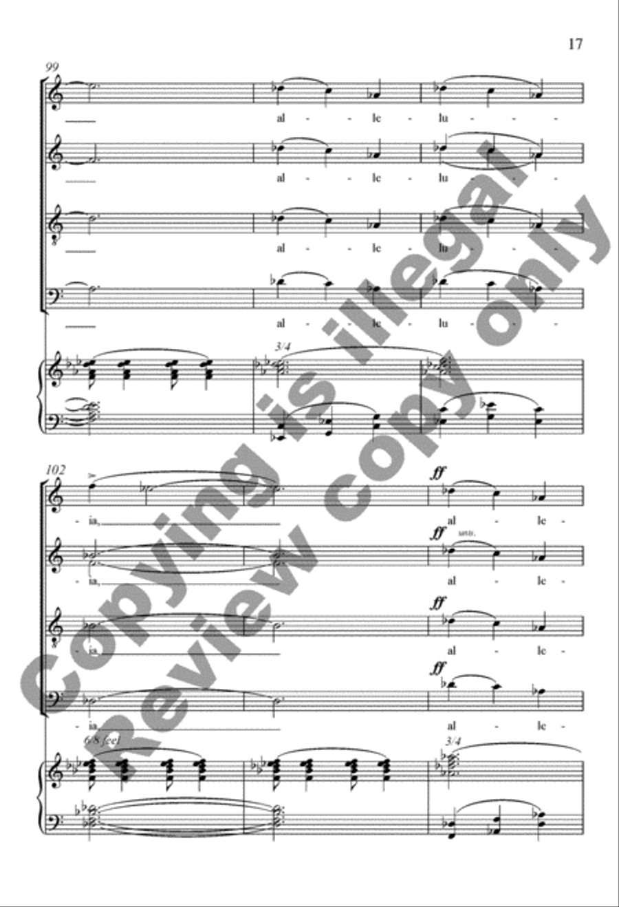 An Alleluia Flourish An Alleluia Flourish Divisi scores gallery preview page 17