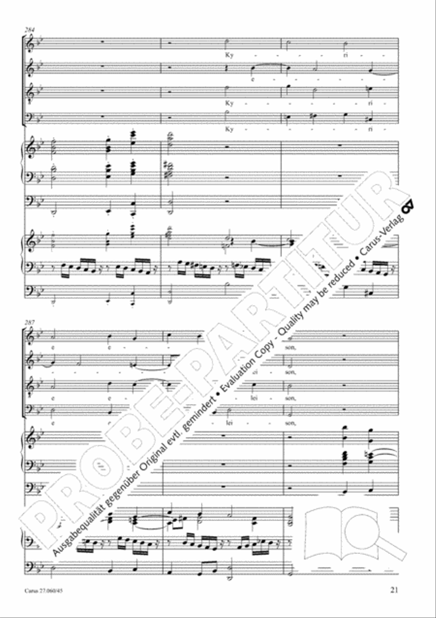Messe a quatre voix 4-Part scores gallery preview page 22