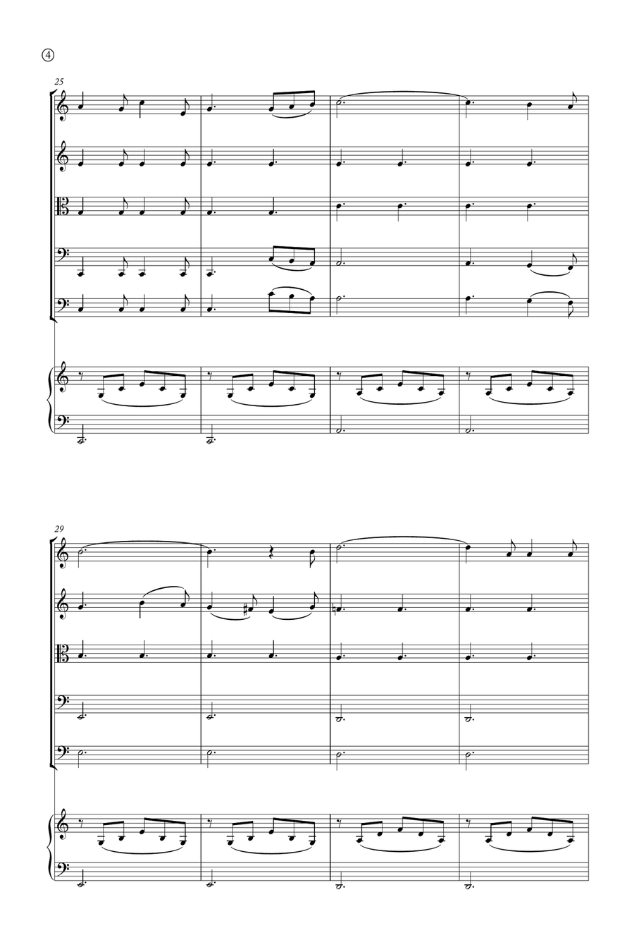 Oh Holy night String Orchestra scores gallery preview page 4