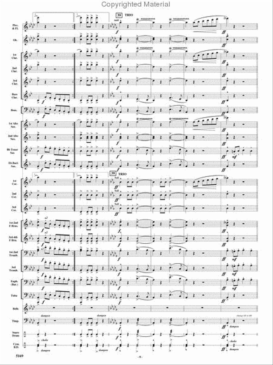 Rolling Thunder Concert Band scores gallery preview page 7