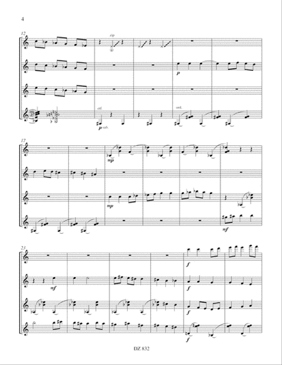 Charabia Guitar Ensemble scores gallery preview page 4