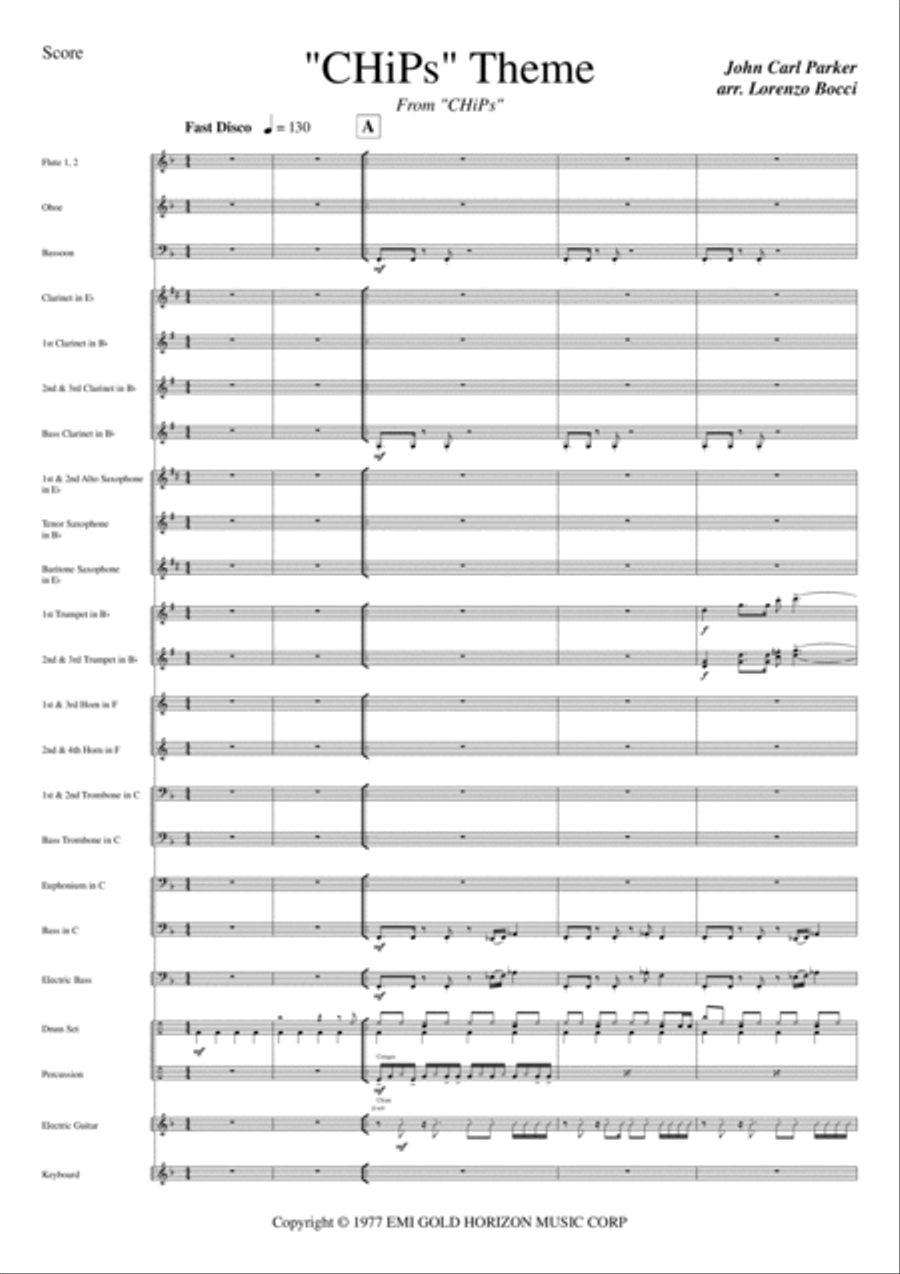 Chips Theme Concert Band scores gallery preview page 3