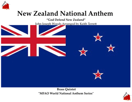 New Zealand National Anthem ( "God Defend New Zealand") for Brass Quintet image number null