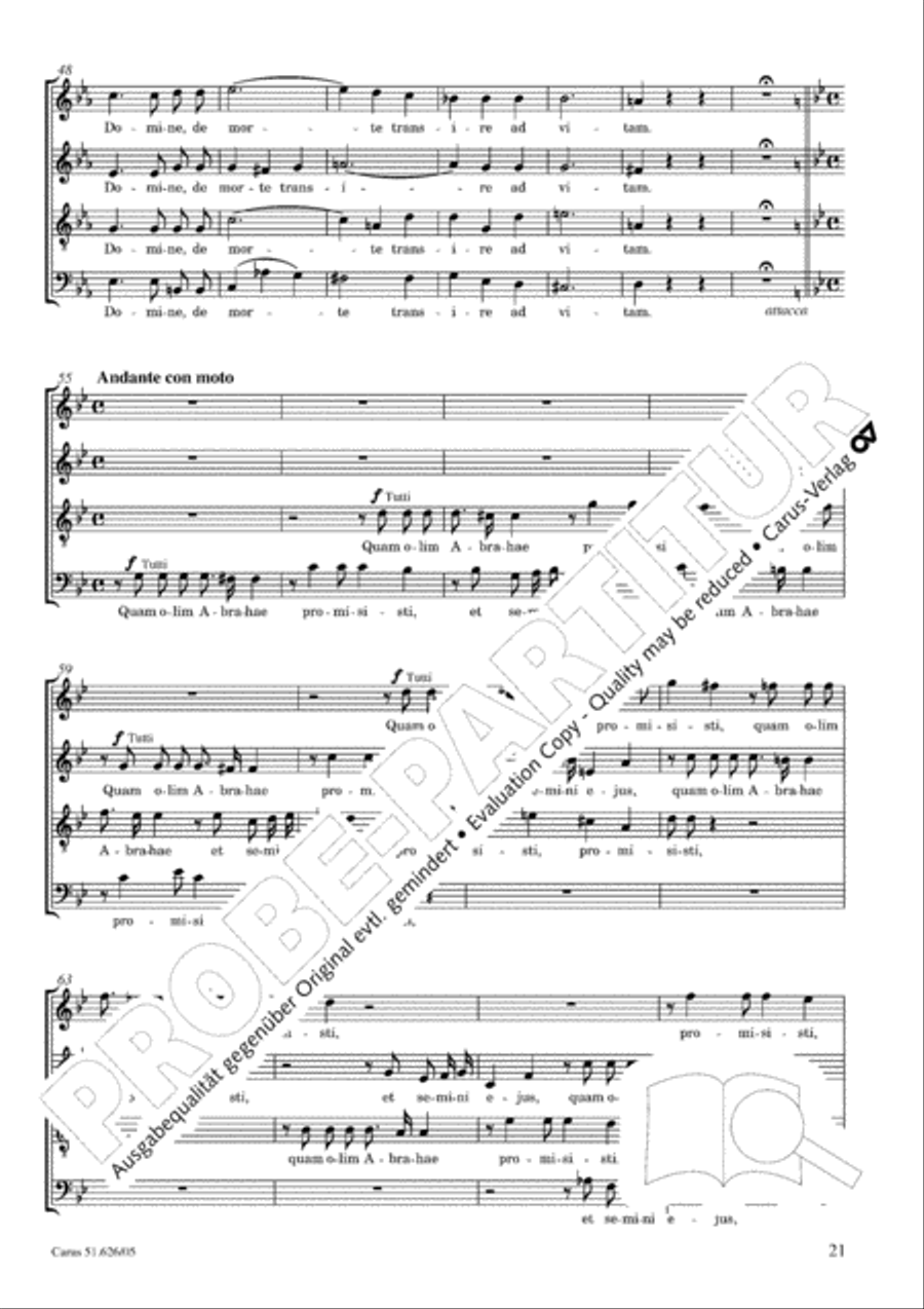 Requiem 4-Part scores gallery preview page 22