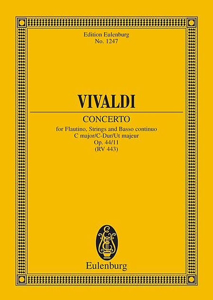 Piccolo Concerto C Major RV 443, Op. 44, No. 11