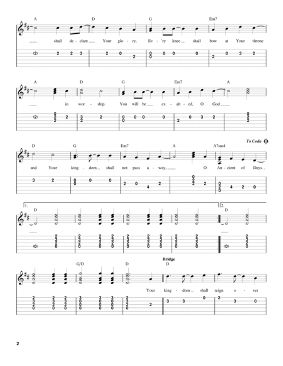 Ancient Of Days Guitar Tablature scores gallery preview page 2