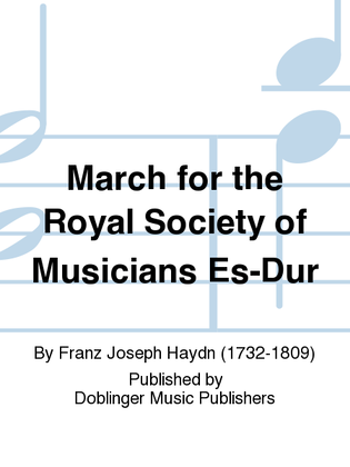 March for the Royal Society of Musicians Es-Dur