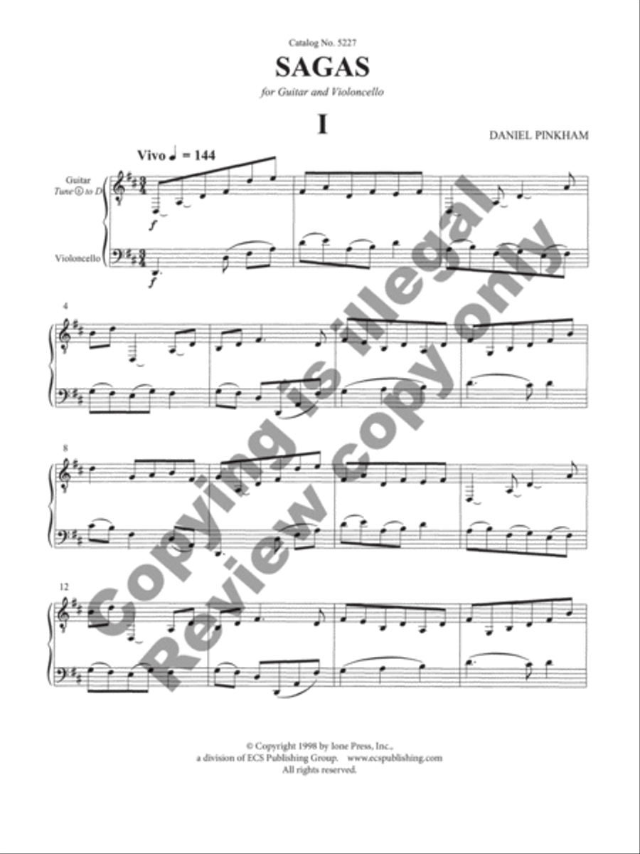 Sagas Sagas Cello scores gallery preview page 3