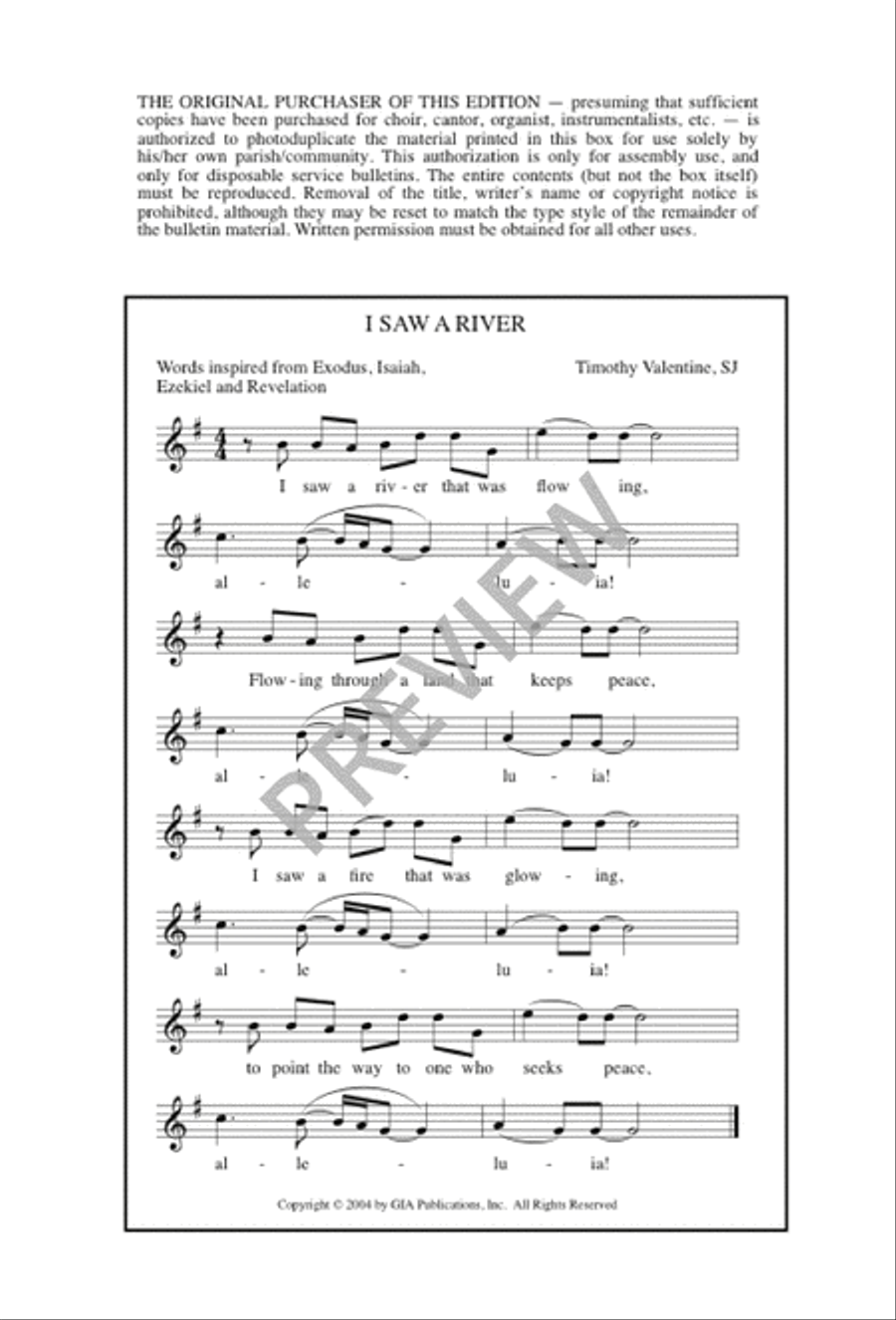 I Saw a River 3-Part scores gallery preview page 13