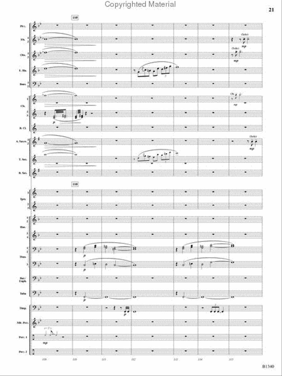 Winged Victory Concert Band scores gallery preview page 19