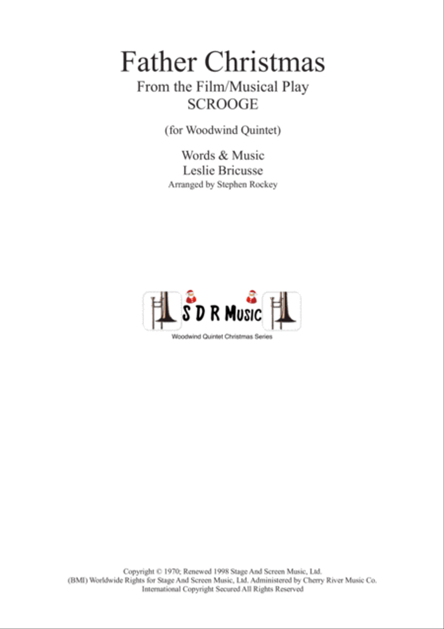 Father Christmas Woodwind Quintet scores gallery preview page 1