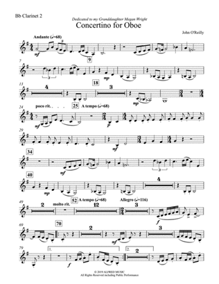 Concertino for Oboe: 2nd B-flat Clarinet