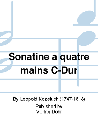 Book cover for Sonatine à quatre mains C-Dur Postolka XI:5 (ca. 1803)