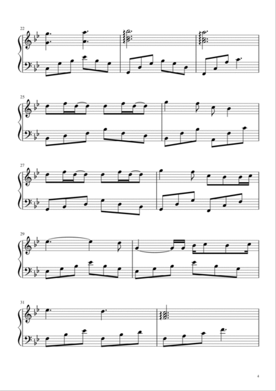 A Thousand Years Harp scores gallery preview page 4